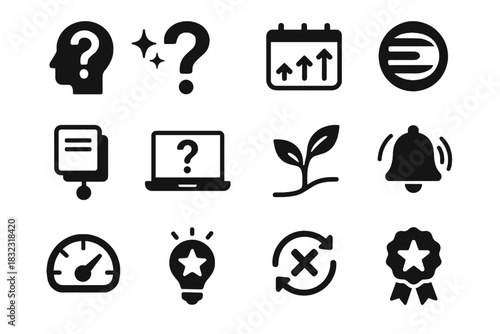 Tutor summary moment meter icon vector companion curiosity ping quiz learning mistake