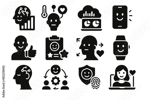 Adaptive algorithms empathy mood vector sensor emotion icon ui prediction coaching integration