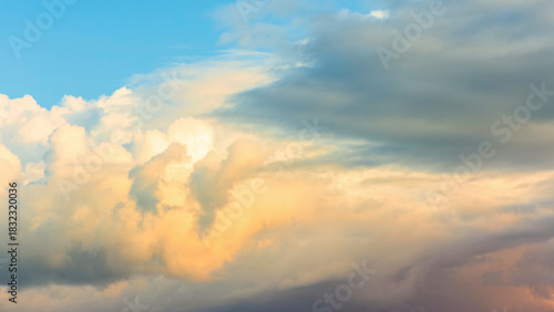 The sky is incredibly beautiful with clouds