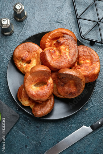 Plate with tasty Yorkshire ...