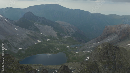 View of Caucasus Mountains in Arkhyz, Russia