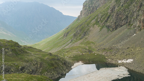View of Caucasus Mountains in Arkhyz, Russia