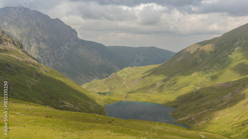 View of Caucasus Mountains in Arkhyz, Russia