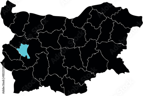 Simple capital mark of Bulgaria on white background 