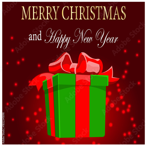 Merry Christmas and New Year card