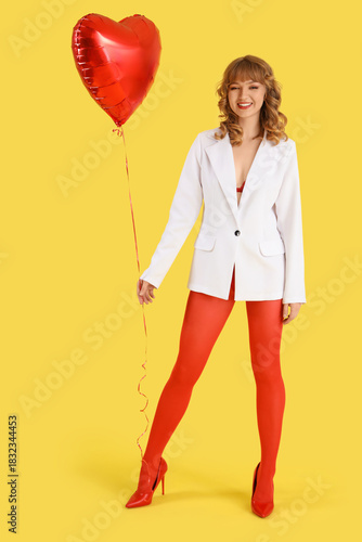 Beautiful young woman with ...