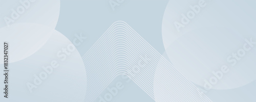 Minimalist soft Abstract Background in Gradient green and white Tones with Circles. Circle effect style geometric, abstract background.