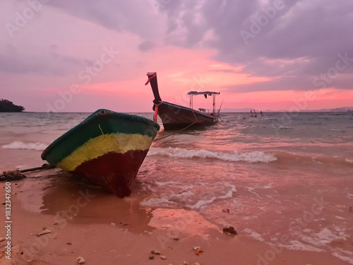 fishing boat on the beach