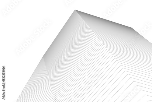 Abstract modern architecture, 3D rendering