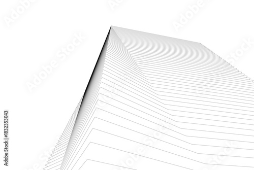 Abstract modern architecture, 3D rendering