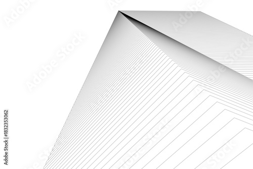 Abstract modern architecture, 3D rendering