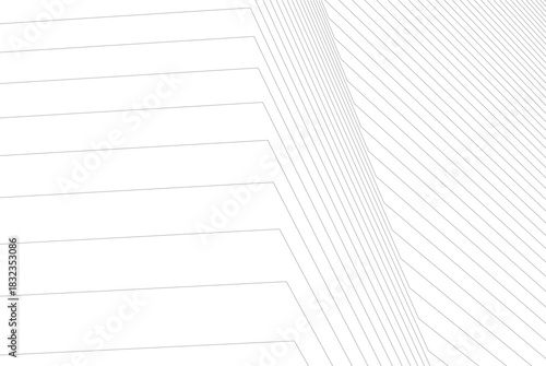 Abstract modern architecture, 3D rendering