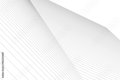 Abstract modern architecture, 3D rendering