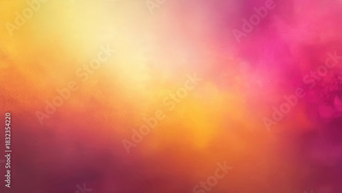Dynamic abstract background with a soft gradient transitioning from radiant yellow and orange to rich pink and deep magenta.