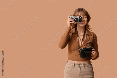 Beautiful young woman with ...