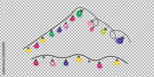  string light  vector of  illustrator