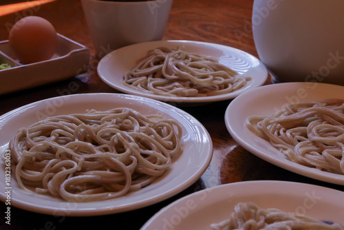 Izushi Sara Soba, a specialty of Toyooka City, Hyogo Prefecture
