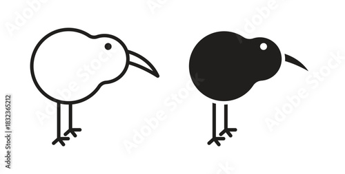 Kiwi bird icon for web and app. vector illustration eps