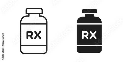 Medicine bottle icon for web and app. vector illustration eps