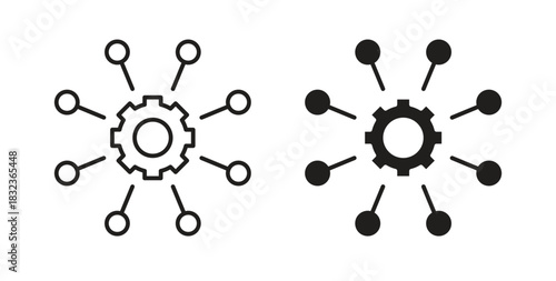 Microservices icon for web and app. vector illustration eps