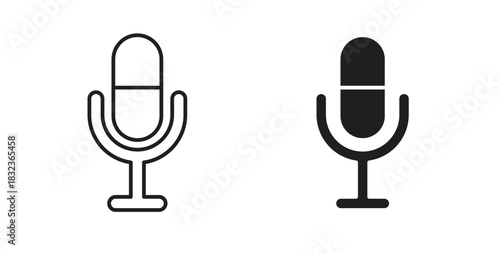 Microphone icon for web and app. vector illustration eps