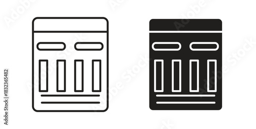 Mood board icon for web and app. vector illustration eps