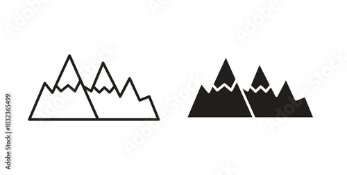 Mountain icon for web and app. vector illustration eps