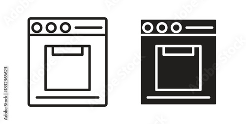 Oven icon for web and app. vector illustration eps