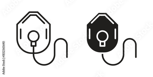 Oxygen mask icon for web and app. vector illustration eps