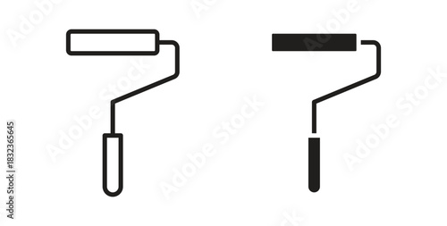 Paint roller icon for web and app. vector illustration eps