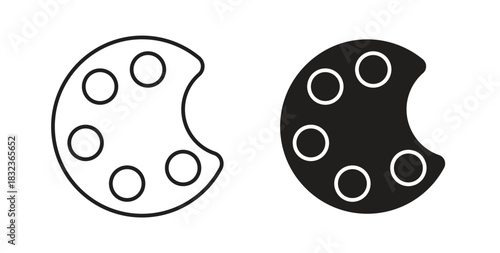 Palette icon for web and app. vector illustration eps