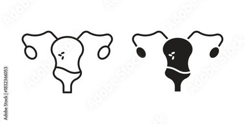 Pelvic inflammatory disease icon for web and app. vector illustration eps