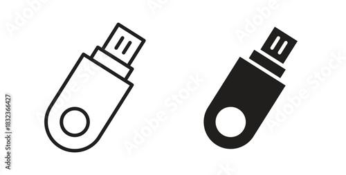 Pendrive icon for web and app. vector illustration eps