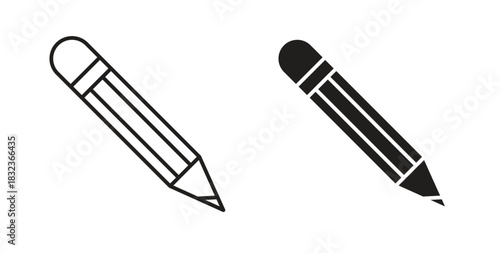 Pencil icon for web and app. vector illustration eps