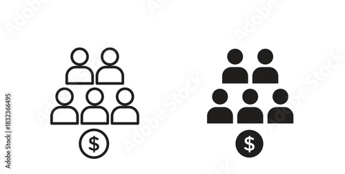 Ponzi scheme icon for web and app. vector illustration eps