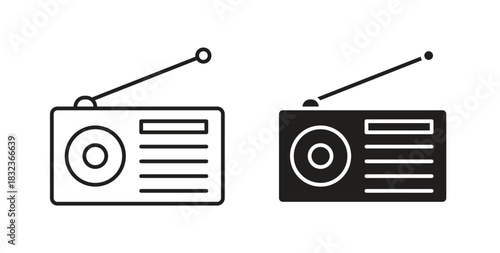 Radio icon for web and app. vector illustration eps