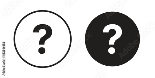 Question icon for web and app. vector illustration eps