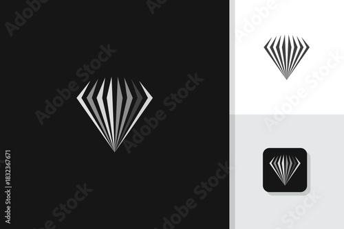 abstract diamond logo design illustration vector template