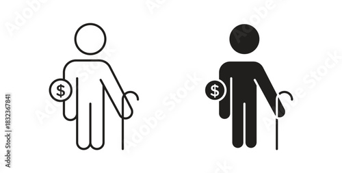 Retirement icon for web and app. vector illustration eps