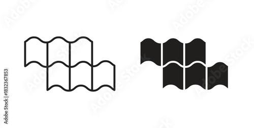 Roof tile icon for web and app. vector illustration eps