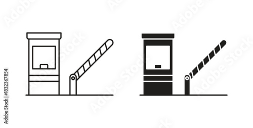 Road toll icon for web and app. vector illustration eps
