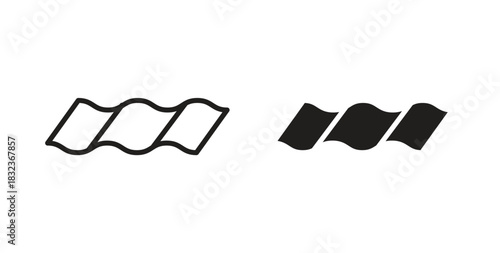 Roof tile icon for web and app. vector illustration eps