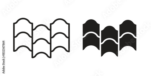 Roof tile icon for web and app. vector illustration eps