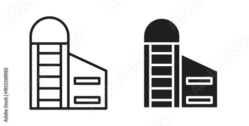 Silo icon for web and app. vector illustration eps