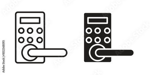 Smart lock icon for web and app. vector illustration eps
