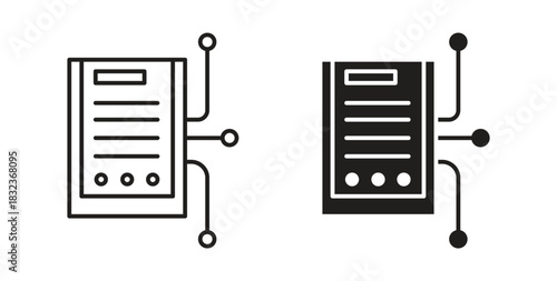 Smart contract icon for web and app. vector illustration eps