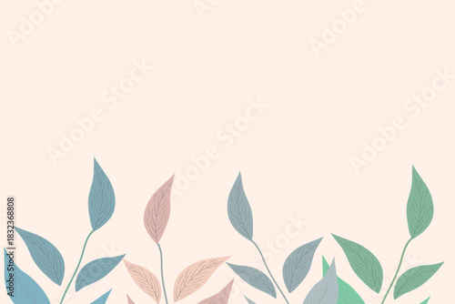 Elegant floral design with copy space