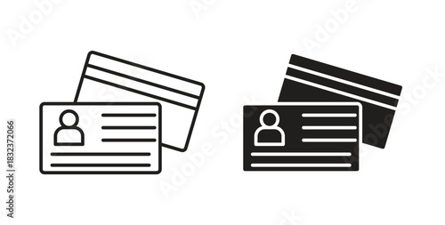 Personal documents icon concept set. Simple icon collection