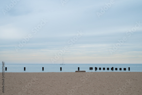 beach in the morning