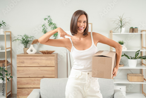 Beautiful young happy woman...